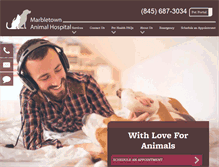 Tablet Screenshot of marbletownanimalhospital.com